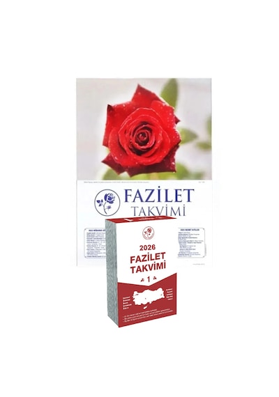 Fazilet Neşriyat 2026 Fazilet Blok Takvimi 7 Bölge Yurtiçi Duvar Takvimi