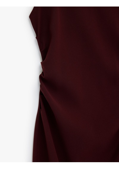 Koton Kolsuz Bisiklet Yaka Krep Kumaş Slim Fit Drape Detaylı Midi Elbise Bordo 6sak80100uw Bordo Koton Kolsuz Bisiklet Yaka Krep Kumaş Slim Fit Drape Detaylı Midi Elbise Bordo 6sak80100uw Bordo