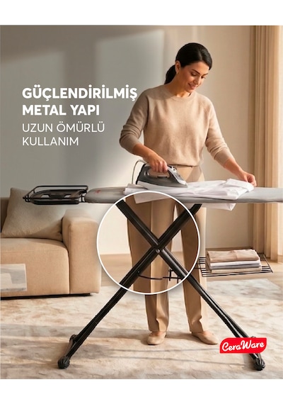 Ceraware Nero Premium Ütü Masası