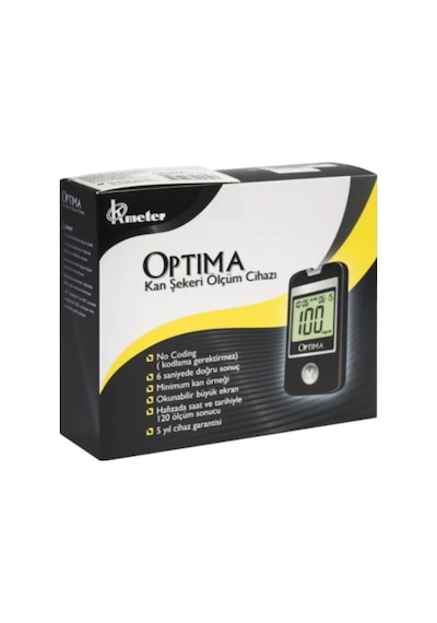 Optima Şeker Ölçüm Cihazı + 5 Kutu Strip (50'li) OPTIMACIHAZSTRIP