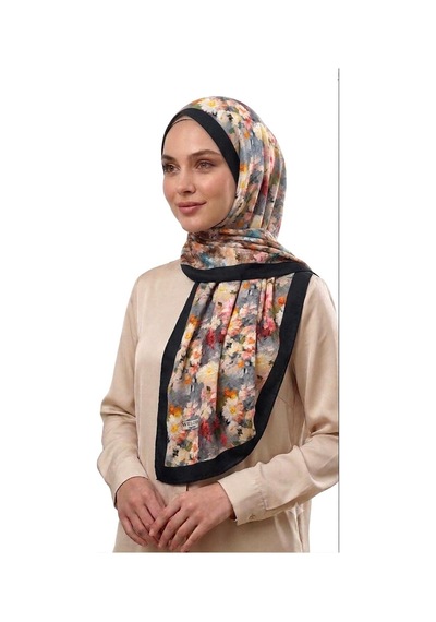 Welora Desenli Organik Şal - 06700 Siyah-gri