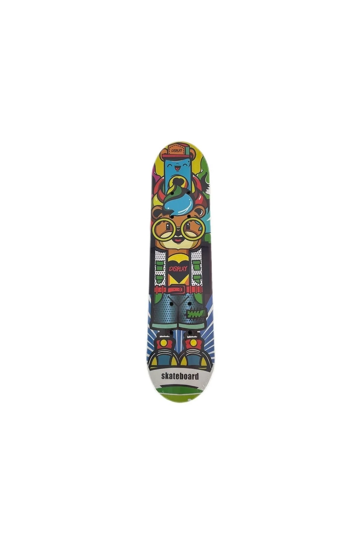 F-sports 60cm Ahşap Tahta Kaykay Orta Boy Fr37739 Sarı