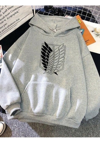 Startmore Garalio Titan Logo Oversize Kapüşonlu Sweatshirt Gri