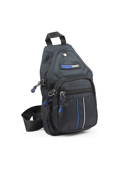 İmaks Küçük Boy Çokgözlü Günlük Çapraz Göğüs El Ve Omuz Çantası Unisex Body Bag Siyah 955 Siyah - Mavi