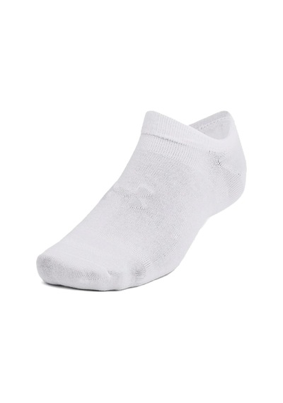 Under Armour Essential No Show 6pk Unisex Çorap Beyaz