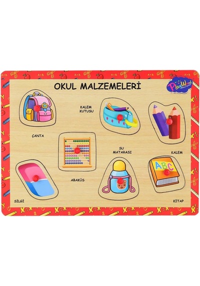 Mey İthalat Ony-196-197 Ahşap Tutmalı Okul Malzemeleri