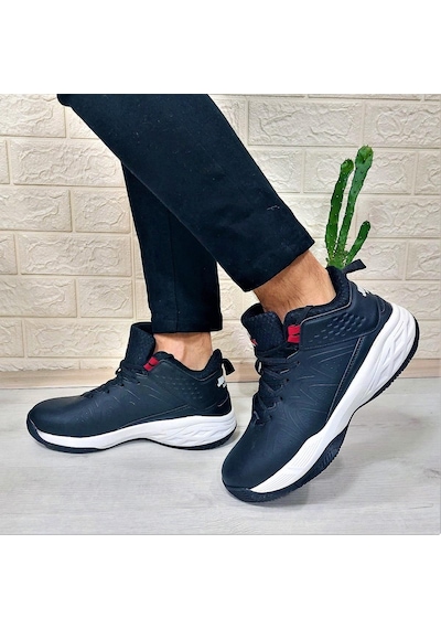 Jump 28652 Siyah-beyaz Boğazlı Basket Spor Ayakkabı Siyah - Beyaz