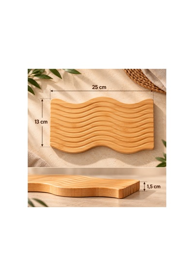 Bambu Steak Sunum Tahtası Ahşap Peynir Ve Servis Tahtası 23x13 Cm Bambu - 933684068 Bambu