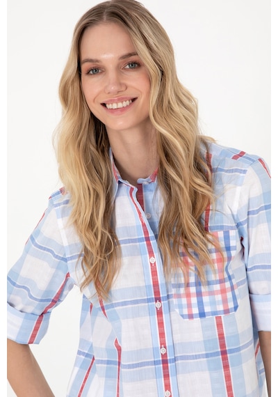 U.S. Polo Assn. Kadın Açık Mavi Uzun Kollu Tunik Gömlek 50299591-VR003