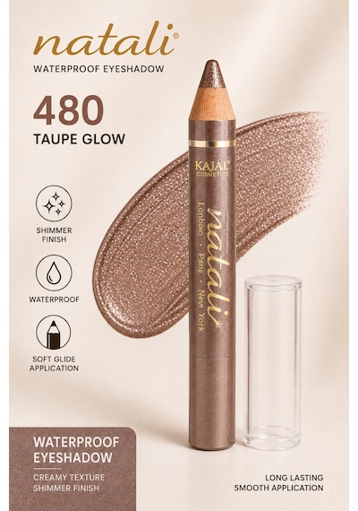 Natali Waterproof Göz Kalemi Ve Göz Farı No:480 Kahverengi
