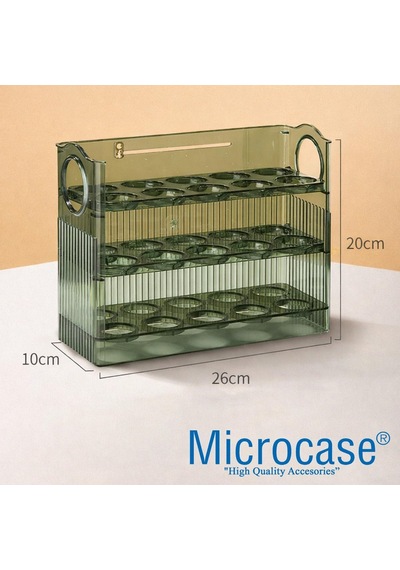 Ayrex Microcase Sert Abs Plastik Dolapiçi Yumurta Organizer Ve Standı Kapaklı Tasarım Al5453 Yeşil Diğer