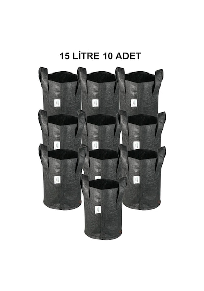 Serapot Kumaş Saksı 15 Litre 10 Adet