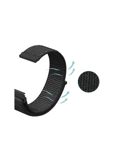 Gpack Haylou Solar Ls05 İle Uyumlu Kordon Kayış Kumaş Cırt Cırtlı 22/crt