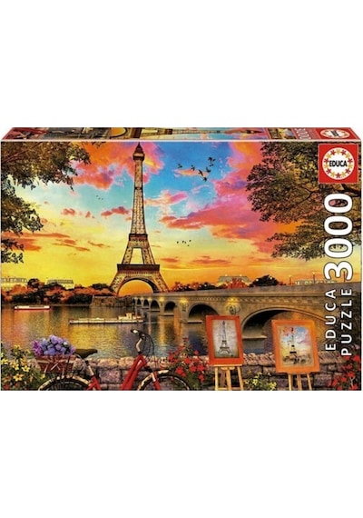 Educa Puzzle Sunset in Paris 3000 Parça Puzzle 17675