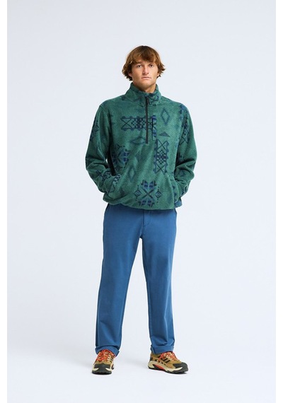 Billabong Boundary Mock Erkek Sweatshirt Yeşil