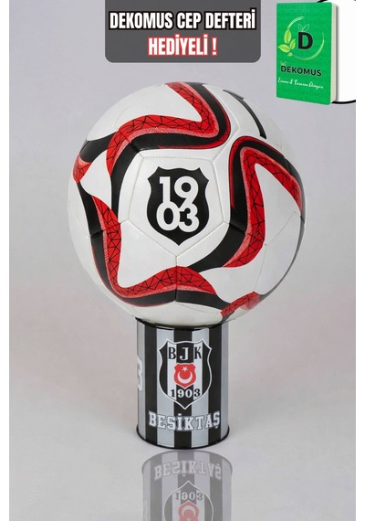 "dekomus Cep Defteri Hediyeli" Lisanslı Beşiktaş Wave Futbol Topu No:5 Altın