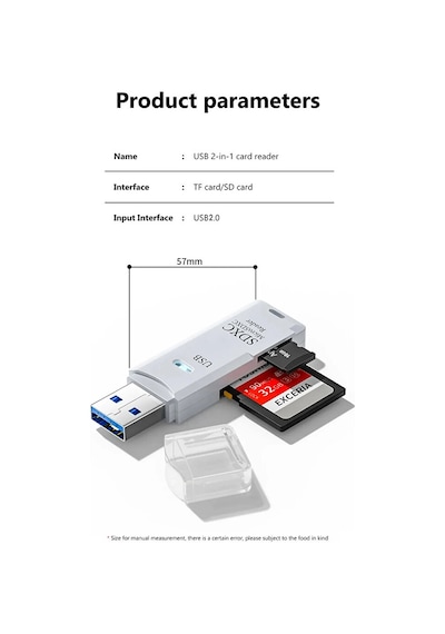 2in1 Usb 3.0 Micro Sd Hafıza Kartı - Tf Kart Okuyucu Hub Adaptör