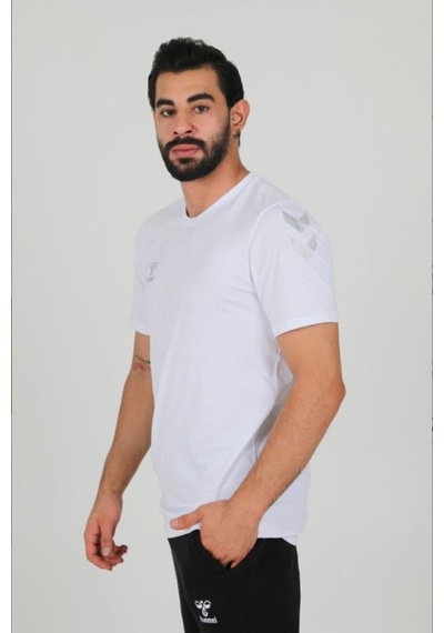 Hummel Armin Pamuklu Antrenman Tişört Beyaz