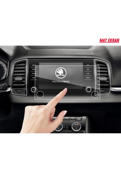 Skoda Kodiaq 2022-2023 Navigasyon Ve Multimedya Uyumlu Mat Ekran Koruyucu