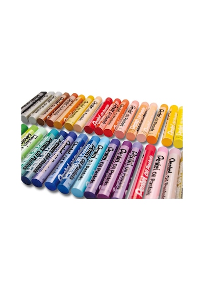 Pentel Phn-50u Yağlı Pastel Boya Seti 50'li, Çok Renkli 124-Pembe