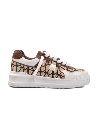 Kahve-beyaz Erkek Sneaker Premium 1306 M Kahve-beyaz Kahverengi - Beyaz