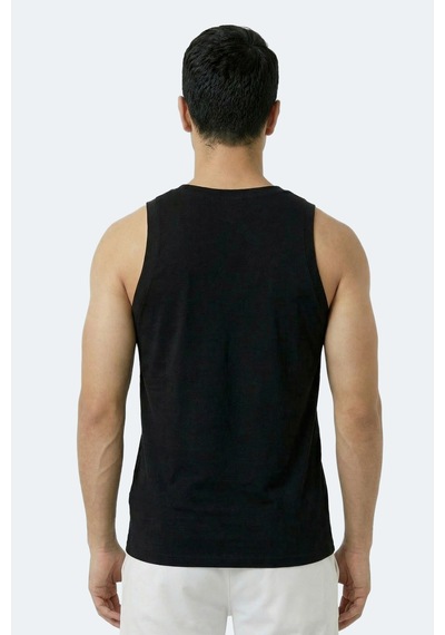 Slazenger Kulap Erkek Kolsuz Siyah Tişört Siyah