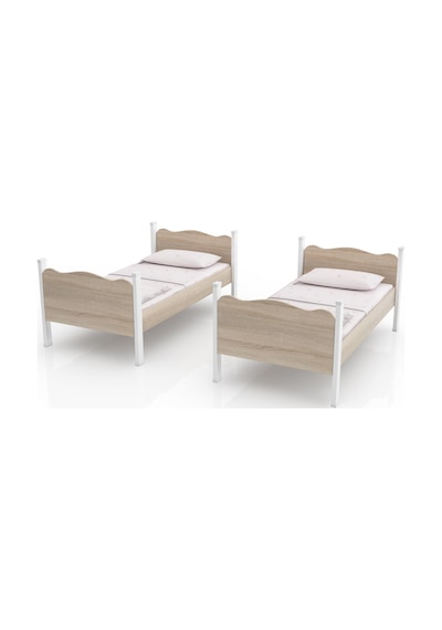Afillibebek Ranza Ikili Ayrılabilen Mdf Profilli 90x190 Somon