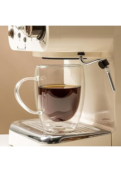 Çift Duvarlı Cam Kahve Kupası 250ml Isıya Dayanıklı, Mikrodalga & Bulaşık Makinesi Uyumlu, 2 Li Şık Set Aeropress Çift Duvarlı Cam Kahve Kupası 250ml Isıya Dayanıklı, Mikrodalga & Bulaşık Makinesi Uyumlu, 2 Li Şık Set Aeropress
