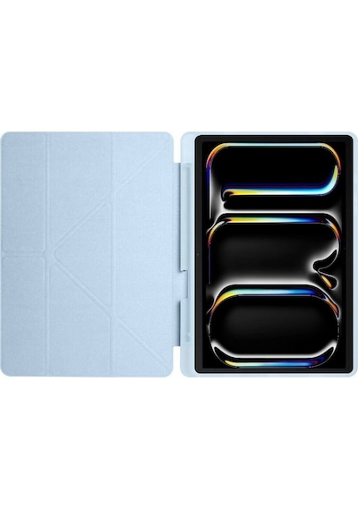 Apple Uyumlu iPad Pro 11'' 2024 M4 Kalem Şarj Bölmeli Standlı Silikon Tablet Kılıfı Uyku Modlu Kapaklı Kılıf
