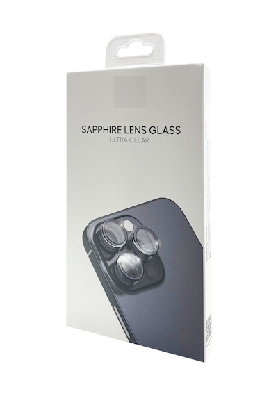 Apple Uyumlu iPhone 15 Pro / 15 Pro Max Safir Seri Kamera Lens Koruyucu Mavi Mavi