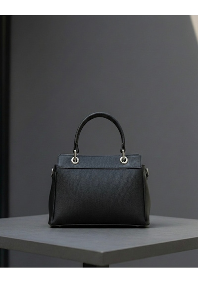 Just Polo Kadın Şık Ve Lüx El & Omuz Çantası Ebat 18 X 26 Cm Shopper Siyah