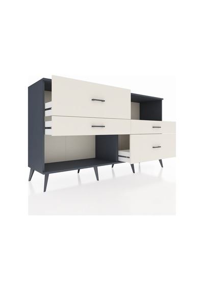 Hyperion Konsol Tek Raflı 4 Çekmeceli 176x44x99 Antrasit-çam/ayt Antrasit-çam/aytaşı Hyperion Konsol Tek Raflı 4 Çekmeceli 176x44x99 Antrasit-çam/ayt Antrasit-çam/aytaşı