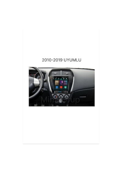 Snp Serisi Mitsubishi Asx 2010 İle 2019 Uyumlu 9.7 İnç Tesla Tasarım Android Multimedya Sistemi 6-128 Gb Hafıza Carplay Android Auto Ve Geri Görüş Kamerası 9.7''