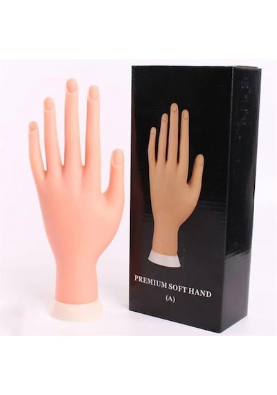Protez Tırnak Ve Kalıcı Oje Eğitim El Mankeni - Nail Art Uygulama Eğitim Eli
