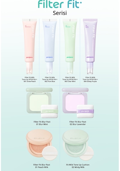 Peripera Filter Fit Milk Tone Up Cushion 01 Peach Milk