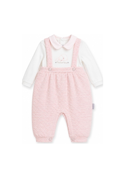 Babyhola Kız Bebek Salopet Görünümlü Tulum 13999 Pembe