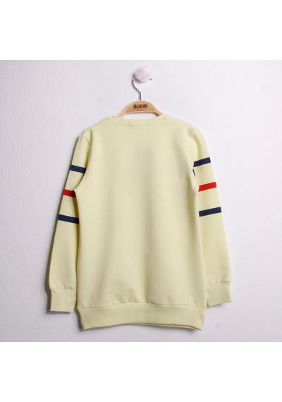 Toontoy Kız Çocuk Sweatshirt Never Baskı Sarı