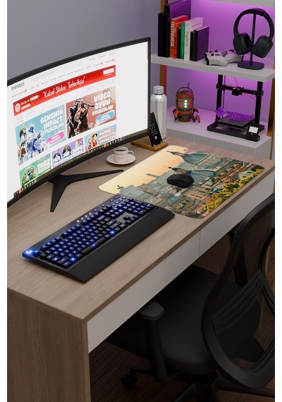 Vatikan V1 48x40 Xl Gaming Kauçuk Kaymaz Taban Mouse Pad Fare Altlığı