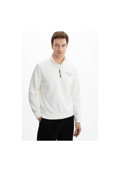 AR-MA Arma Erkek Büyük Beden Yarım Fermuar Dik Yaka Sweatshirt 001