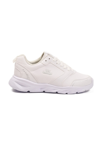 Slazenger Beyaz Hafif Esnek Bağcıklı Cilt Unisex Spor Ayakkabı Epic G Beyaz