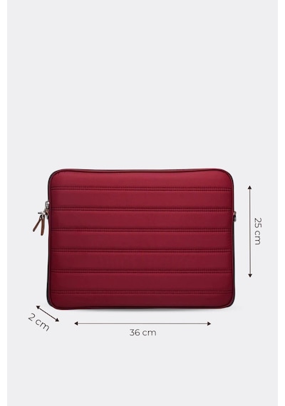 Mussen Laptop Kılıfı Su Geçirmez Macbook Neo Air Pro 13-14 İnç Bordo Bordo