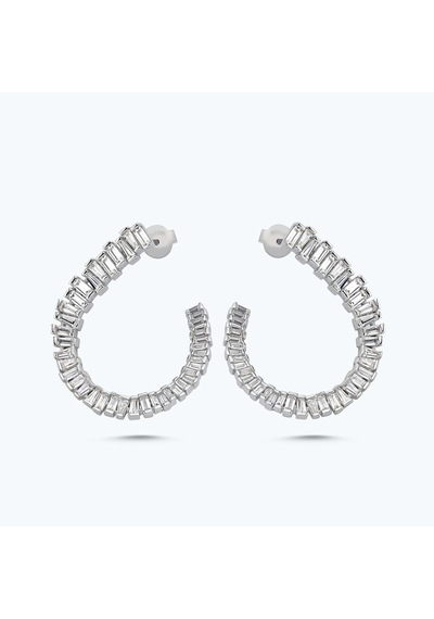 Altınbaş Altın Taşlı Halka Küpe Kpsf802-25278 Renkli