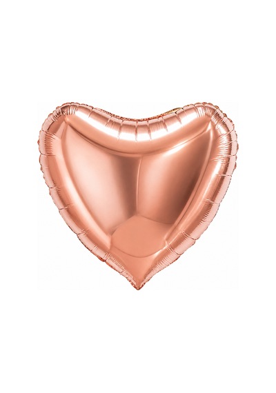 Rose Gold Kalp Folyo Balon 18 İnç Doğum Günü Parti Süsü Dekorasyon Balonu Helyumlu Çok Renkli
