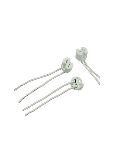 10'lu Paket İğne Bacak Ampul Duyu Mr16 G4 G5.3 G6.35 Düz Plüton