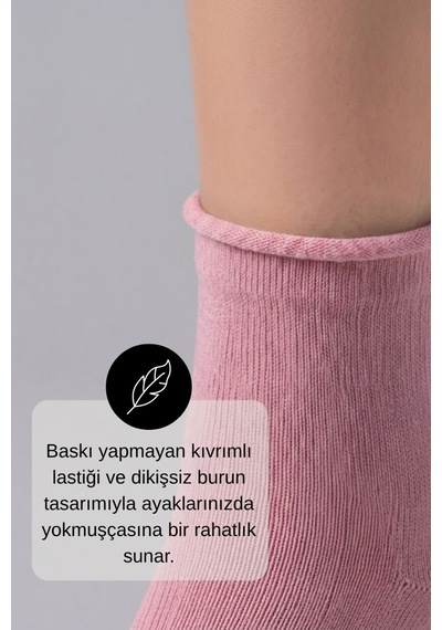 Socketta 4'lü Karışık Renkli Kadın Bambu Dikişsiz Lastiksiz Esnek Kısa Konç Çorap - Premium Çağla Yeşili-açık Sarı-lila-açık Pembe Socketta 4'lü Karışık Renkli Kadın Bambu Dikişsiz Lastiksiz Esnek Kısa Konç Çorap - Premium Çağla Yeşili-açık Sarı-lila-açık Pembe