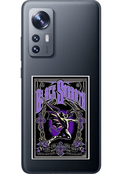 Xiaomi Mi 12 Uyumlu Şeffaf Kılıf Black Sabbath Tasarımlı