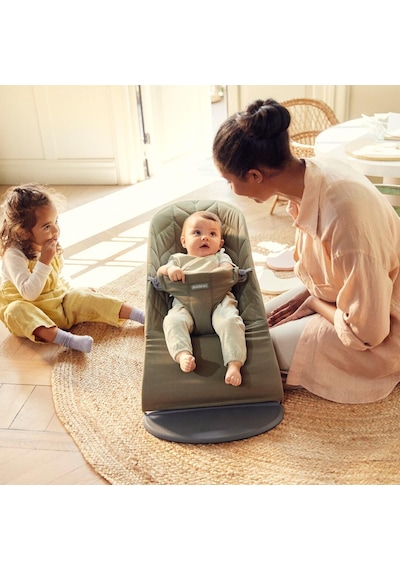 Babybjörn Bliss Petal Ana Kucağı & Kanguru Mini Cotton Yenidoğan Seti / Dark Green
