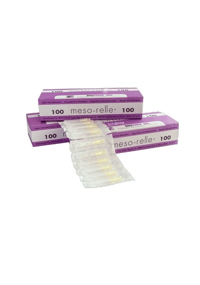 Meso-Relle Mezoterapi İğnesi 30G 12Mm 100 Adet