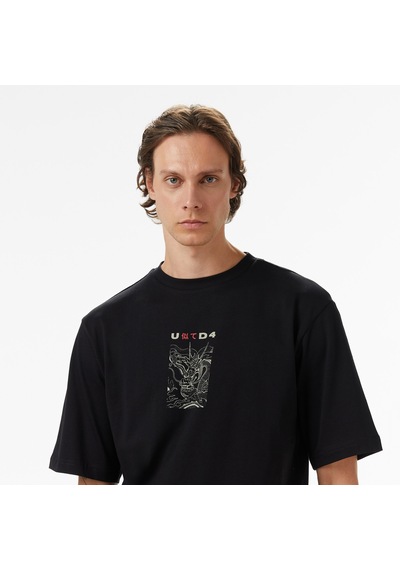 United4 Unıted4 Erkek Siyah T-shirt Ft-kyo SIYAH
