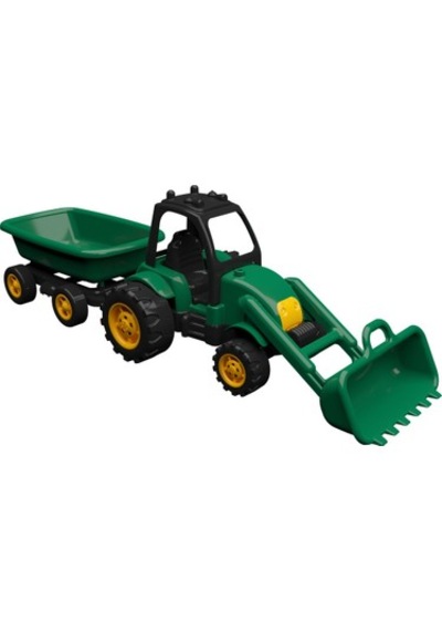 Uçar Oyuncak Tombul Kepçeli & Römorklu Traktör 60 Cm